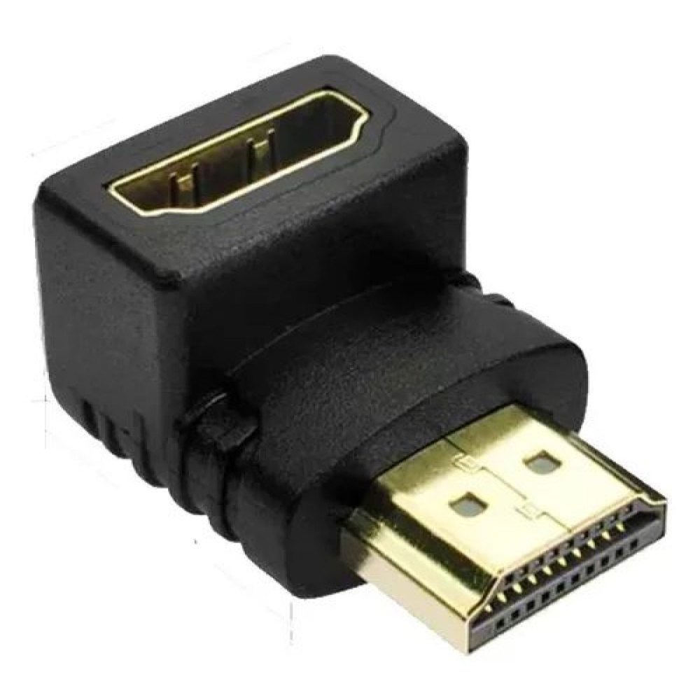 ADAPTADOR HDMI JOELHO 90° MACHO P/ HDMI FEMEA