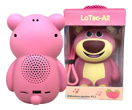 CAIXA DE SOM 8W PERSONAGEM URSO LOTSO