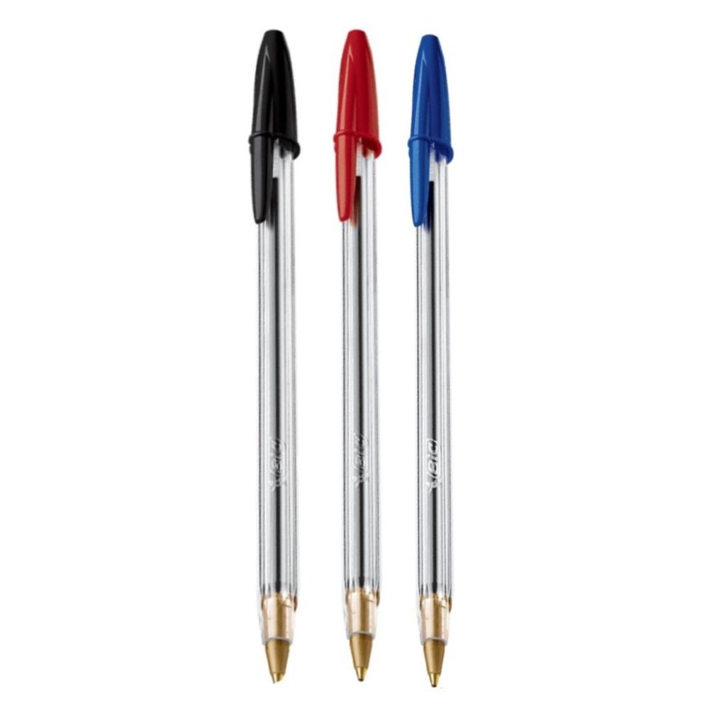 CANETA ESFEROGRAFICA BIC CRISTAL AZUL/PRETO/VERMELHO