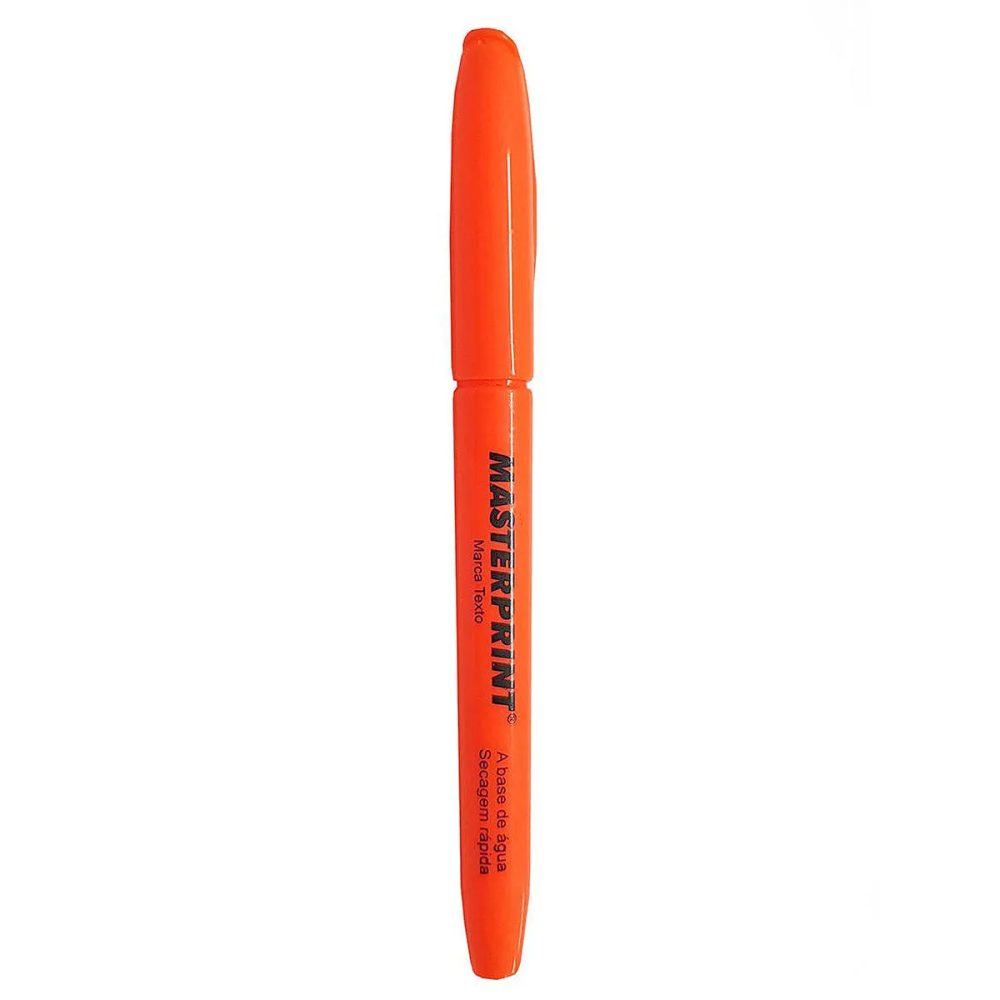 CANETA MARCA TEXTO LARANJA