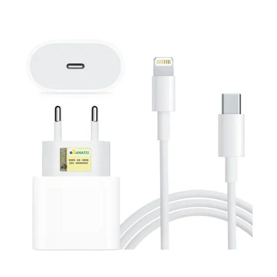 CARREGADOR P/ CELULAR IPHONE X TIPO C (PADRAO 4)