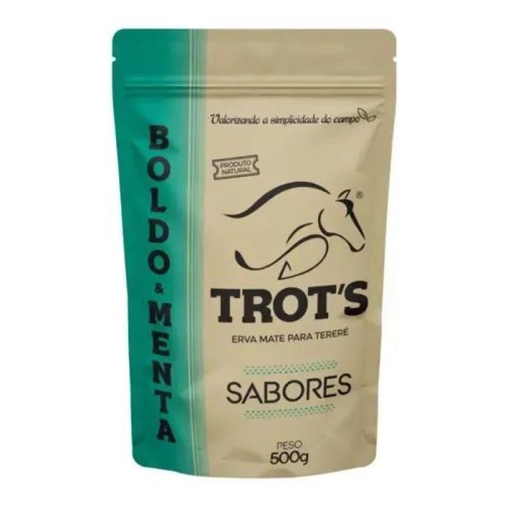 ERVA MATE TERERE 500GR BOLDO E MENTA - TROTS