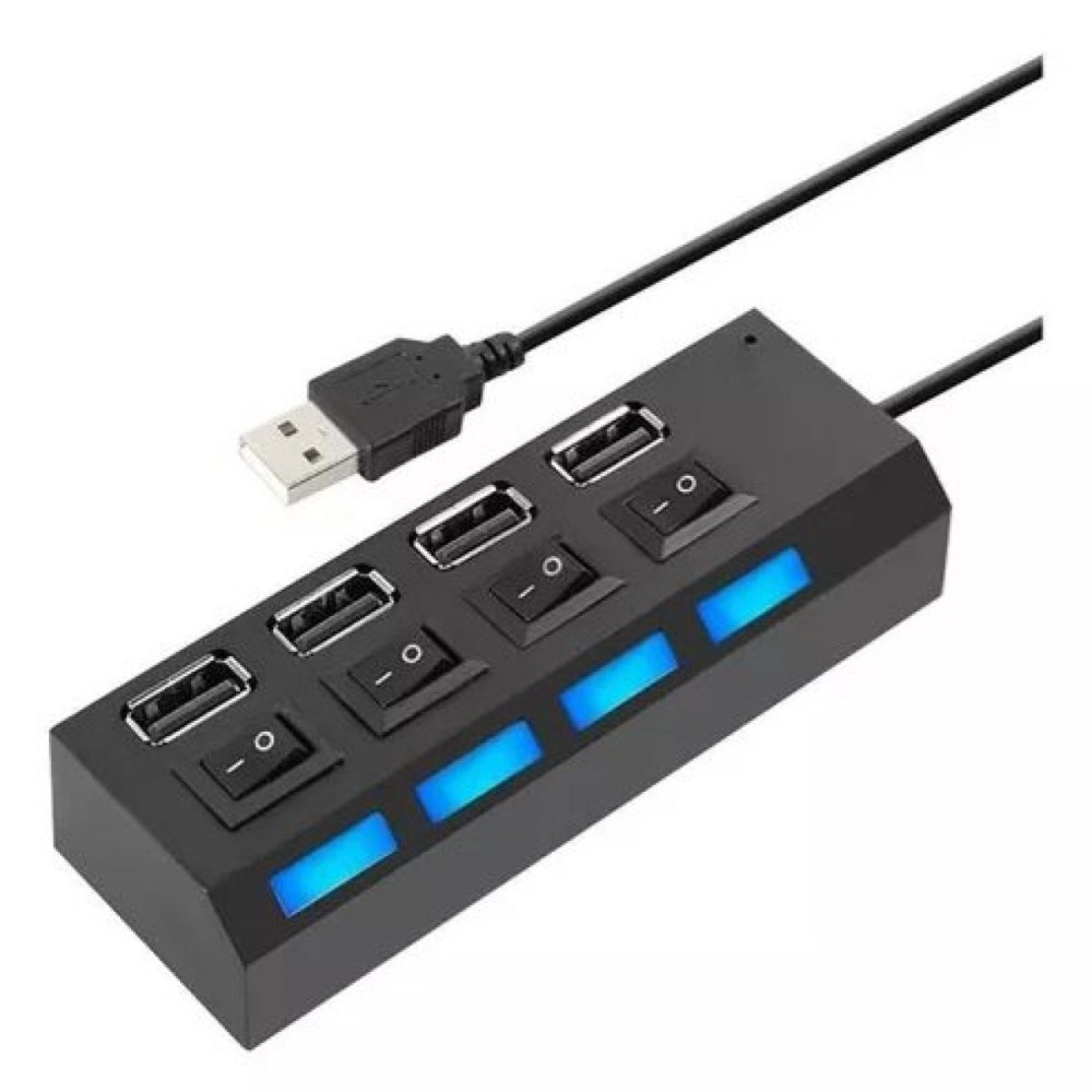 EXTENSAO USB HUB 2.0 4 ENTRADAS