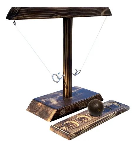 JOGO DE ARREMESSO ANEL DE MADEIRA