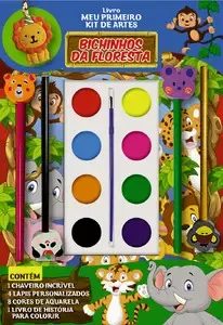 LIVRO KIT DE ARTES BICHINHOS DA FLORESTA