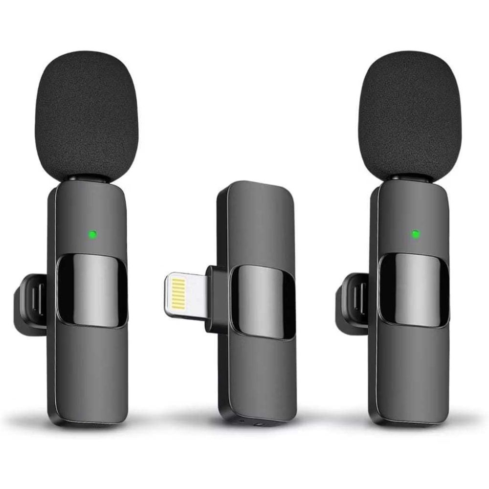 MICROFONE LAPELA DUPLO S/ FIO IPHONE