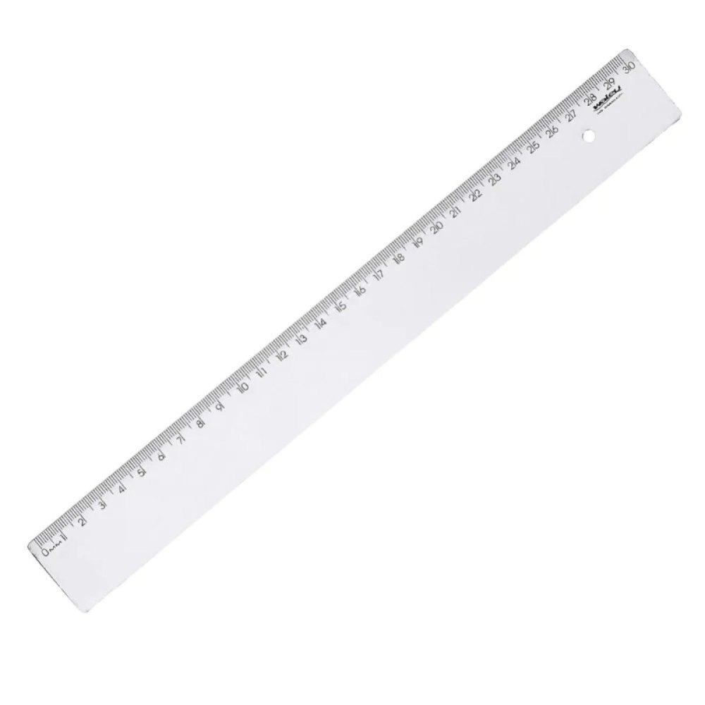 REGUA ESCOLAR 30CM NEW LINE CRISTAL