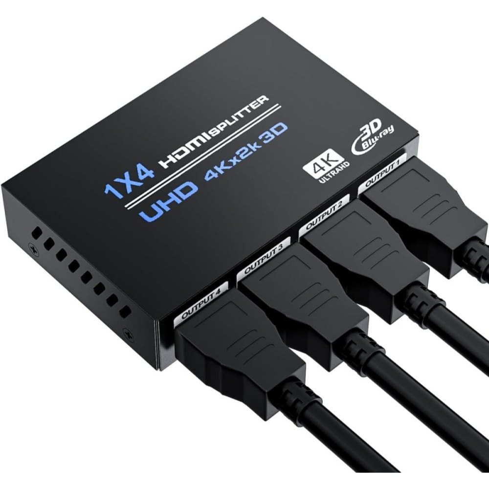 SELETOR SWITCH SPLITTER 4 PORTA HDMI - EXBOM/LELONG
