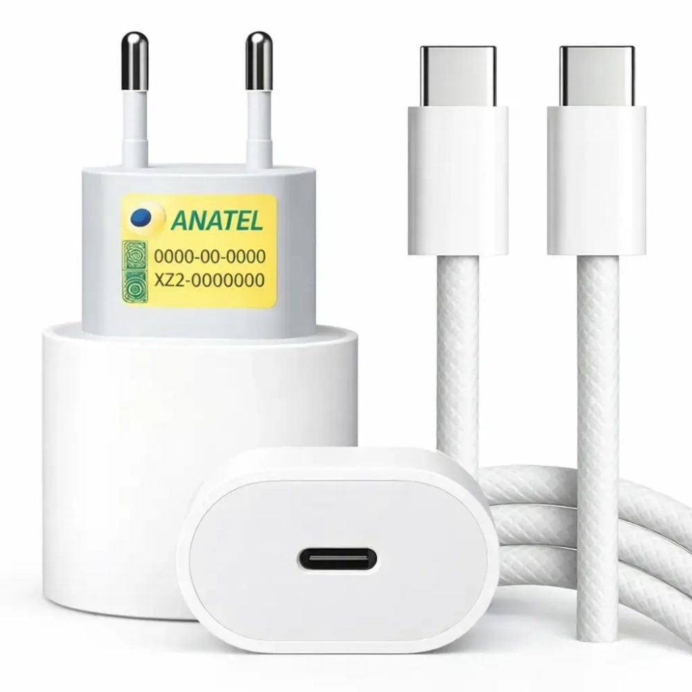 CARREGADOR P/ CELULAR TIPO C X TIPO C 20W