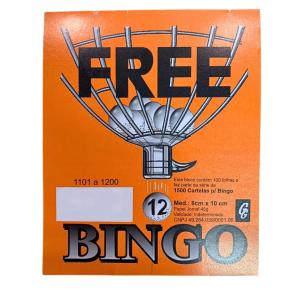 BINGO CARTELA C/ 100 FOLHAS