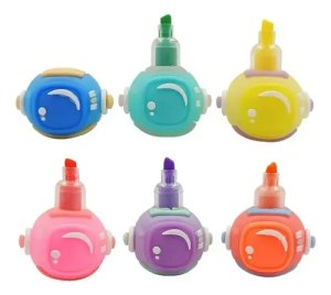 CANETA MARCA TEXTO CORES EMPILHAVEL