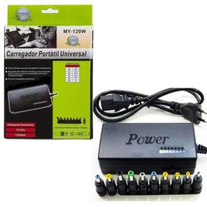 FONTE CARREGADOR NOTEBOOK UNIVERSAL TOMADA 120W