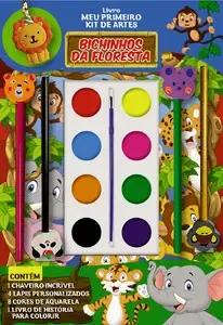 LIVRO KIT DE ARTES BICHINHOS DA FLORESTA