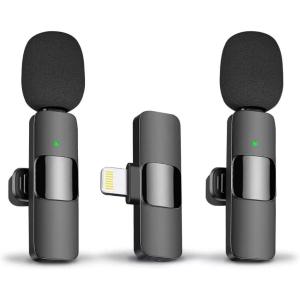 MICROFONE LAPELA DUPLO S/ FIO IPHONE