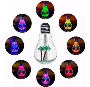 UMIDIFICADOR DE AR E LUMINARIA LED TIPO LAMPADA