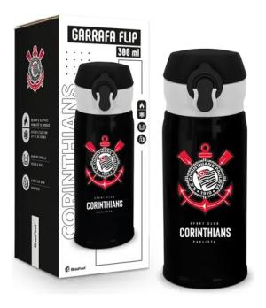 GARRAFA PLASTICA TERMICA TOP CORINTHIANS 300ML - BRASFOOT
