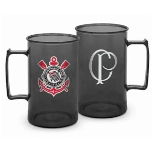 CANECA ACRILICA CORINTHIANS 400ML - BRASFOOT