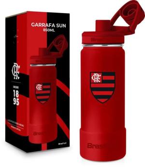 GARRAFA PLASTICA TERMICA TOP FLAMENGO 300ML - BRASFOOT