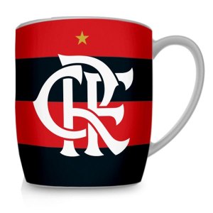 CANECA PORCELANA URBAN FLAMENGO 300ML - BRASFOOT