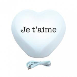 LUMINARIA CRIATIVA MESA CORACAO J ET 'AIME - DECORFUN