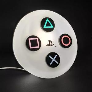 LUMINARIA CRIATIVA MESA CONTROLE PLAYSTATION PS4 MEDIA - DECORFUN